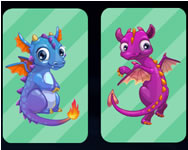 Fairy tale dragons memory memória ingyen játék