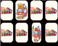 Fire trucks memory memória játék