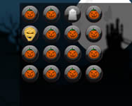 Halloween mask matching memria HTML5 jtk